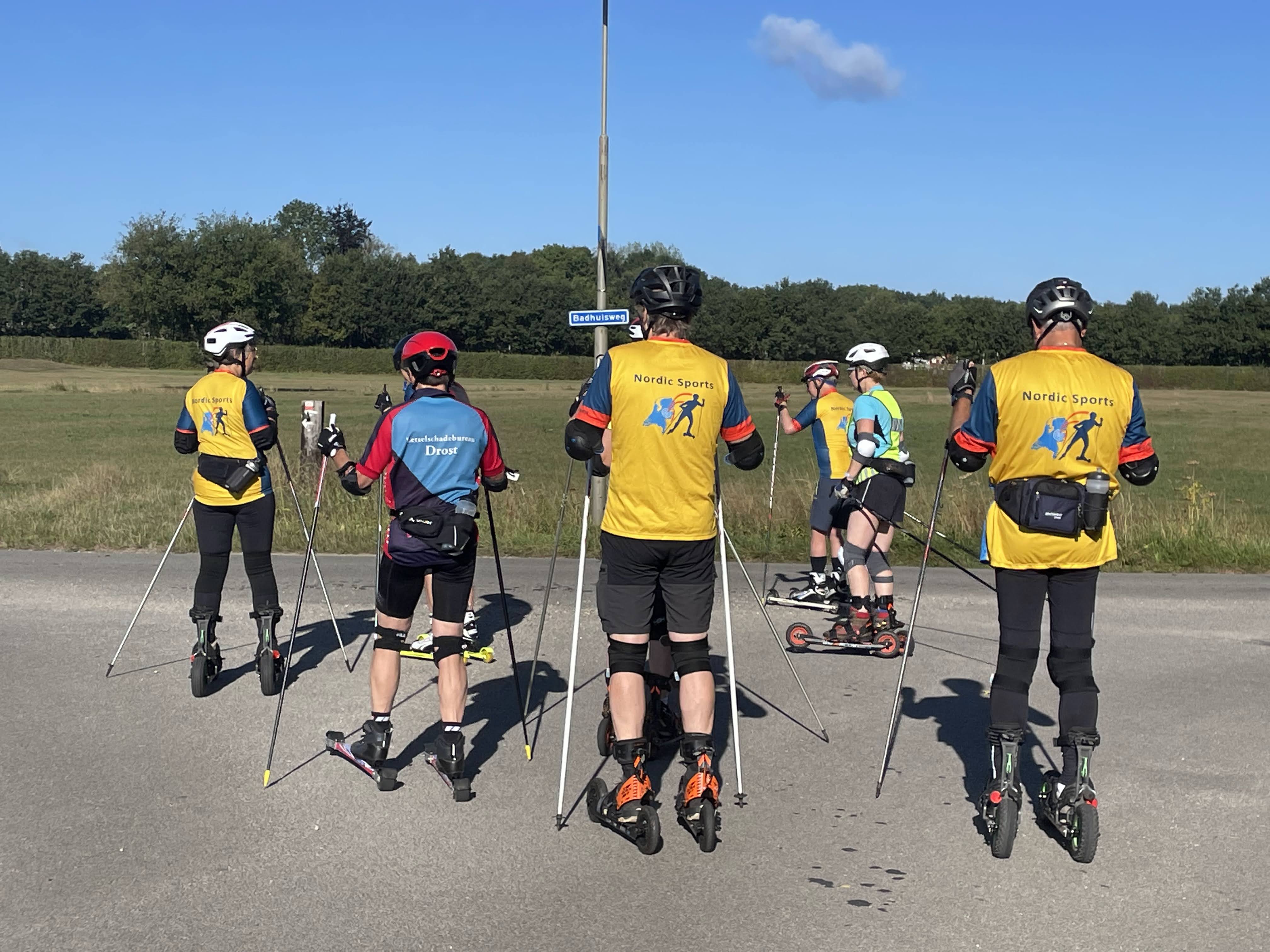 Rolskiërs en nordic cross-skaters