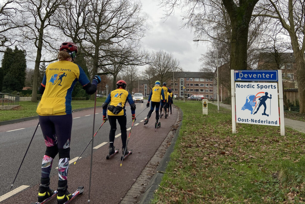 Rolskiërs en nordic cross-skaters