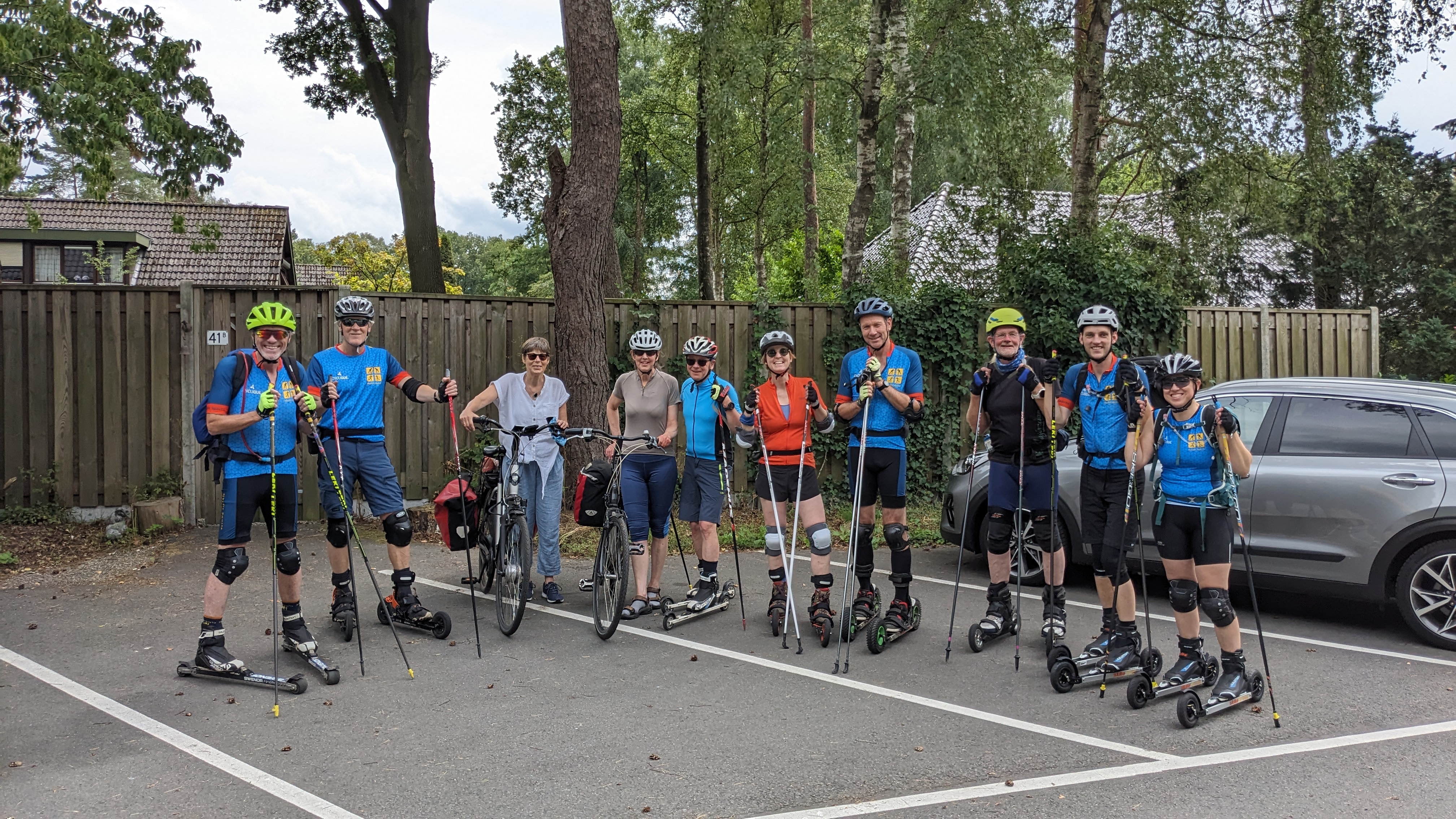 Rolskiërs en nordic cross-skaters